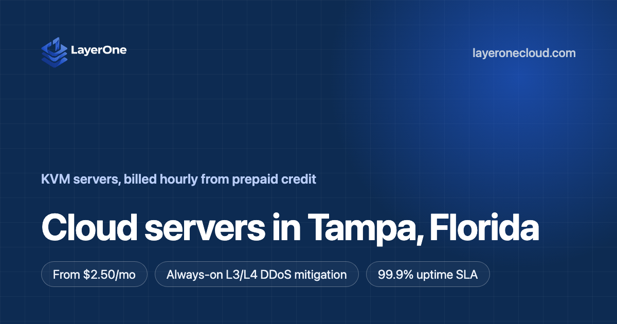 LayerOne Open Graph banner: High Performance Infrastructure. Built for What Matters.